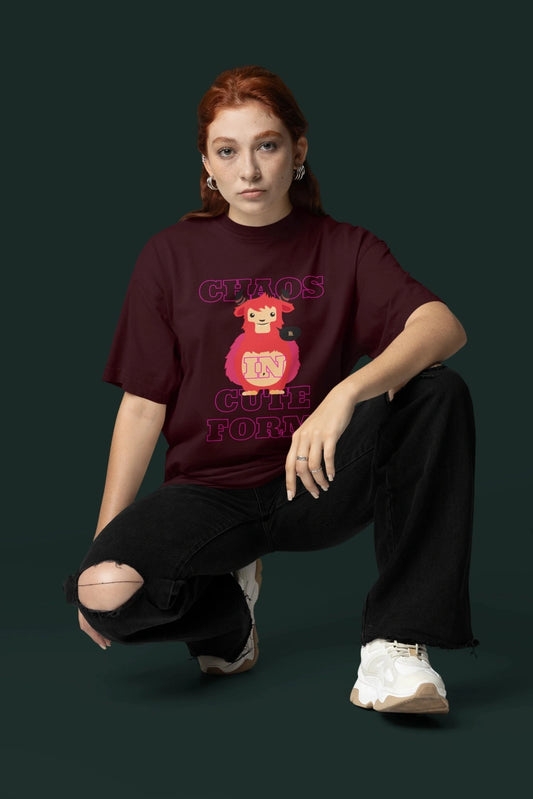 Unisex Terry CHAOS Oversized Tee