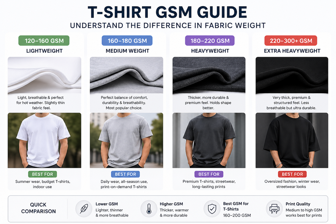 What Does GSM Mean in T-Shirts? (Complete Guide for Buyers in 2026)