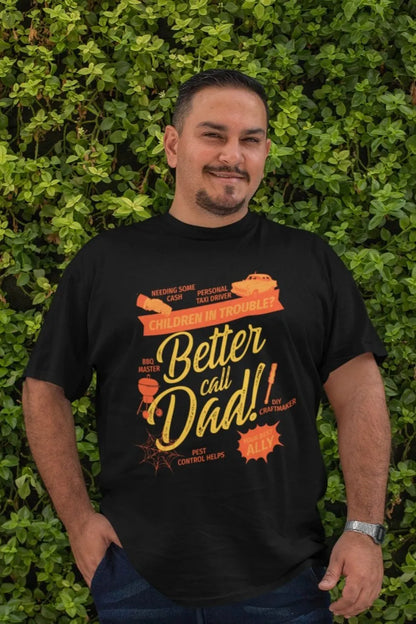 One Sided Printing | Terry Cotton | Better call Dad | 2 Dark Shade color | Round Neckline | Drop Shoulders| Oversized Fit