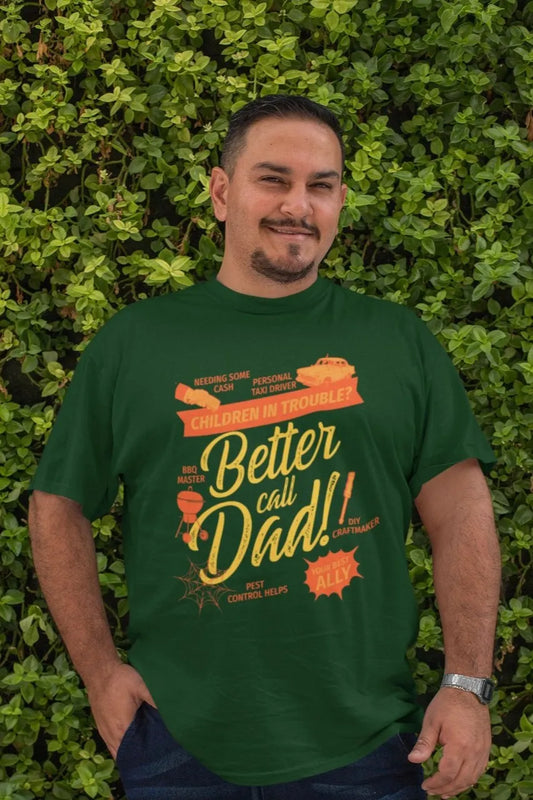 One Sided Printing | Terry Cotton | Better call Dad | 2 Dark Shade color | Round Neckline | Drop Shoulders| Oversized Fit