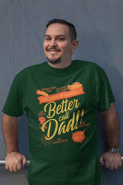 One Sided Printing | Terry Cotton | Better call Dad | 2 Dark Shade color | Round Neckline | Drop Shoulders| Oversized Fit