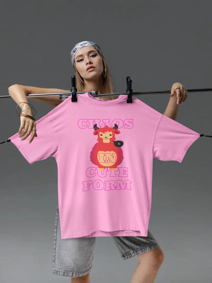 Unisex Terry CHAOS Oversized Tee