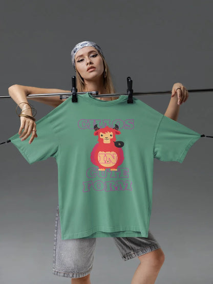 Unisex Terry CHAOS Oversized Tee