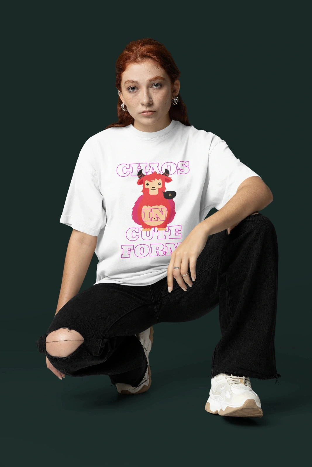 Unisex Terry CHAOS Oversized Tee