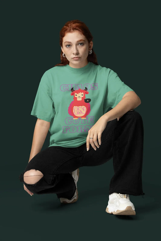 Unisex Terry CHAOS Oversized Tee