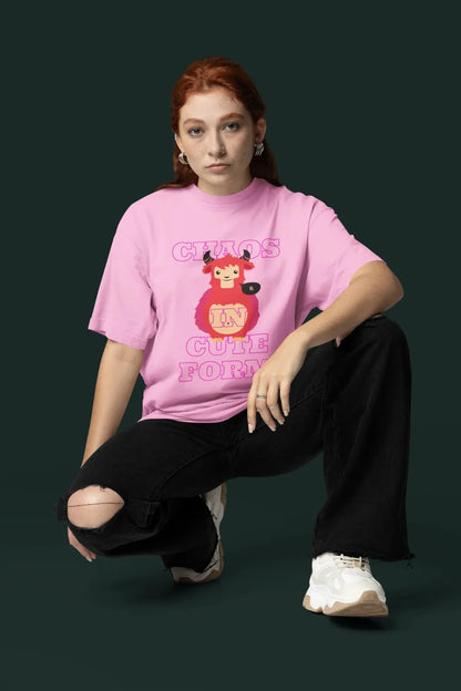 Unisex Terry CHAOS Oversized Tee