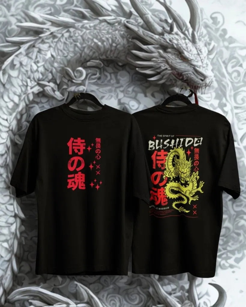 Two Sided Printing | BLISHIDO |  1 color | 180GSM | Round Neckline | Oversized Fit | 100 % Cotton
