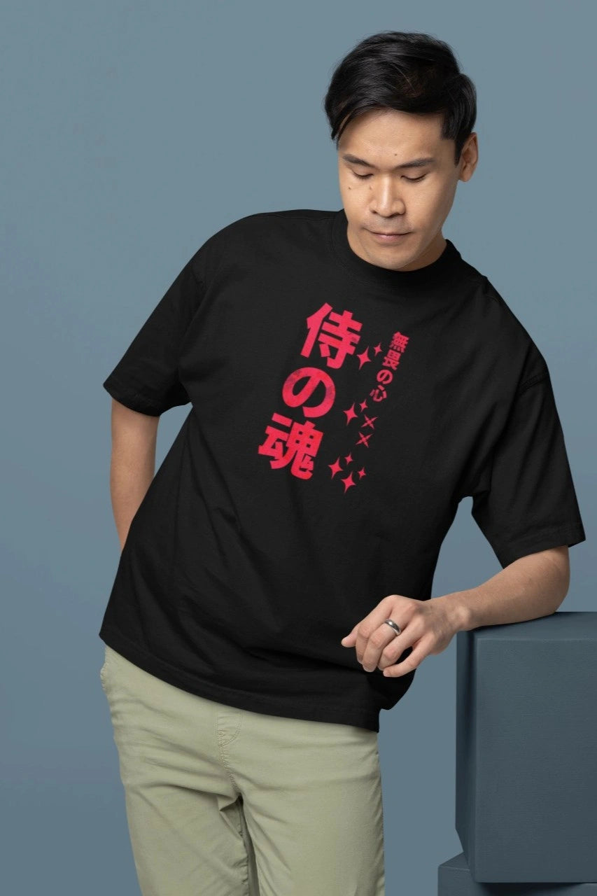 Two Sided Printing | BLISHIDO |  1 color | 180GSM | Round Neckline | Oversized Fit | 100 % Cotton