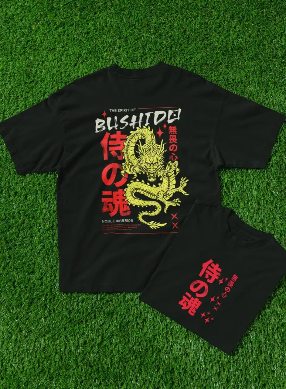 Two Sided Printing | BLISHIDO | 2 color | 180GSM | Round Neckline | Oversized Fit | 100 % Cotton