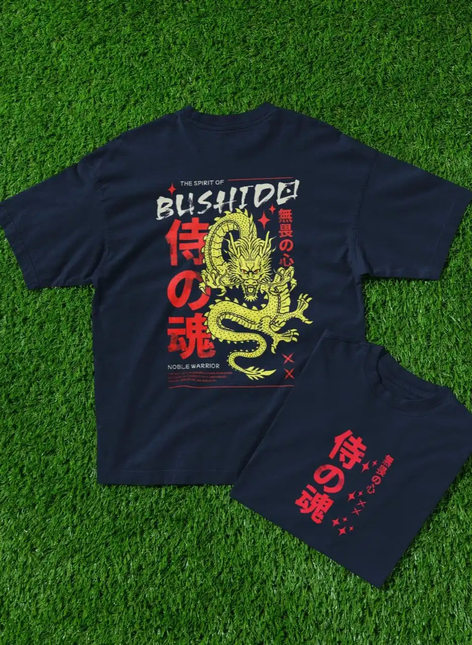 Two Sided Printing | BLISHIDO | 2 color | 180GSM | Round Neckline | Oversized Fit | 100 % Cotton