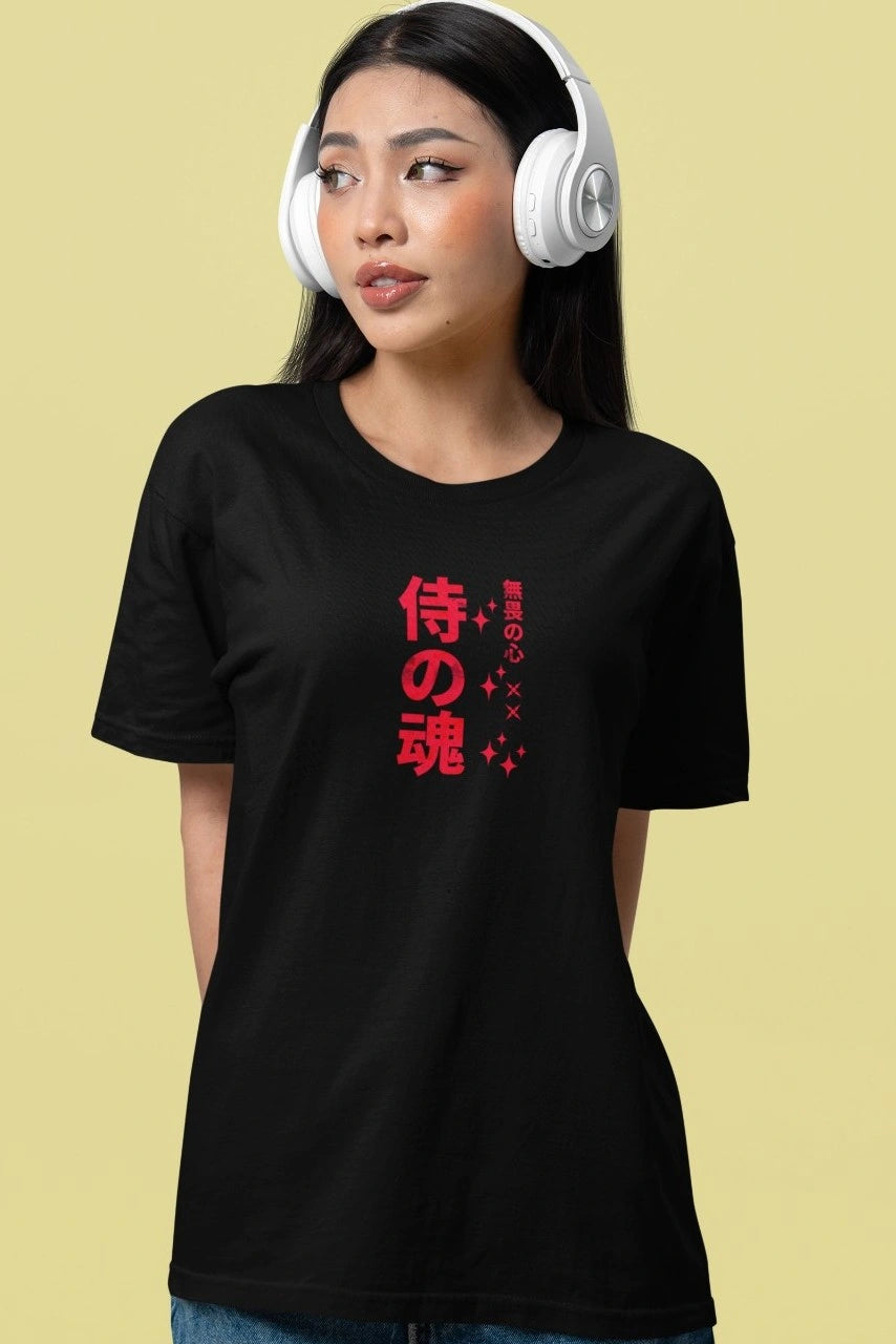 Two Sided Printing | BLISHIDO | 2 color | 180GSM | Round Neckline | Oversized Fit | 100 % Cotton