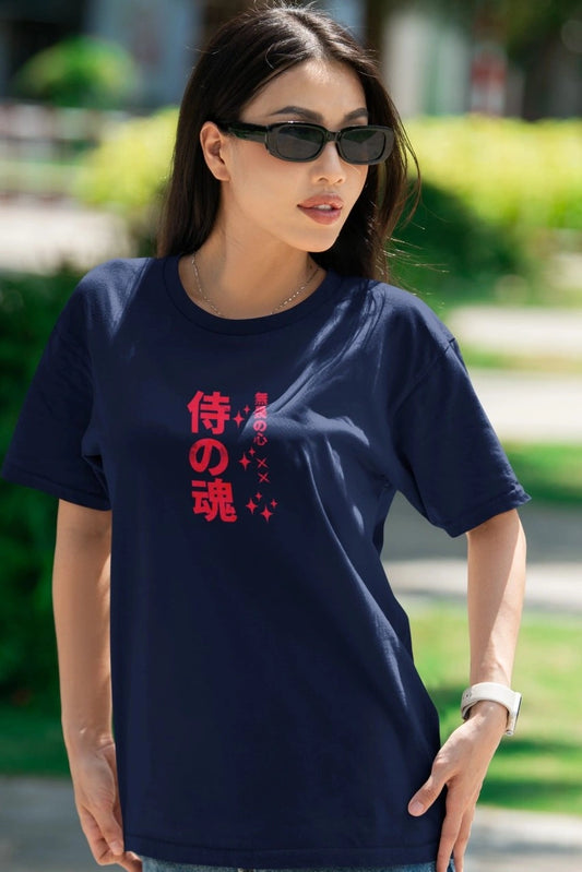Two Sided Printing | BLISHIDO | 2 color | 180GSM | Round Neckline | Oversized Fit | 100 % Cotton