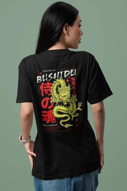 Two Sided Printing | BLISHIDO | 2 color | 180GSM | Round Neckline | Oversized Fit | 100 % Cotton
