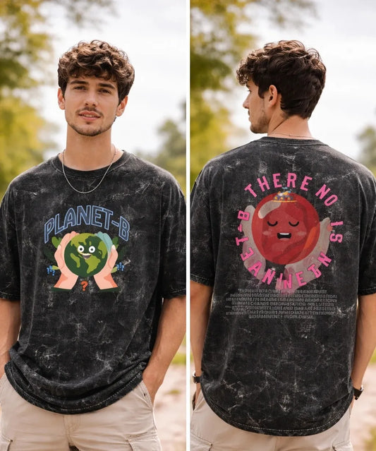 Acid Washed Planet B Tee