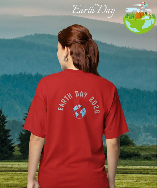 Unisex Terry Oversized Earth Day Tee