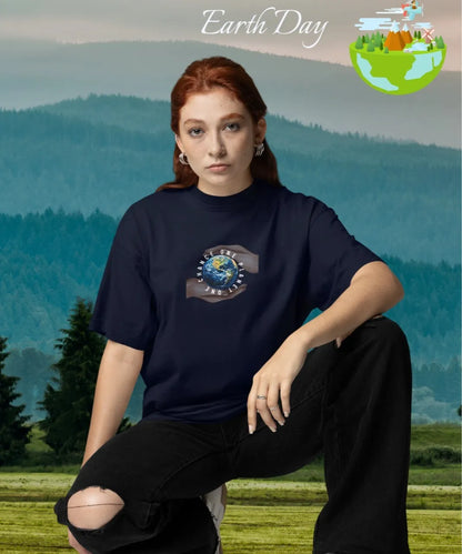 Unisex Terry Oversized Earth Day Tee