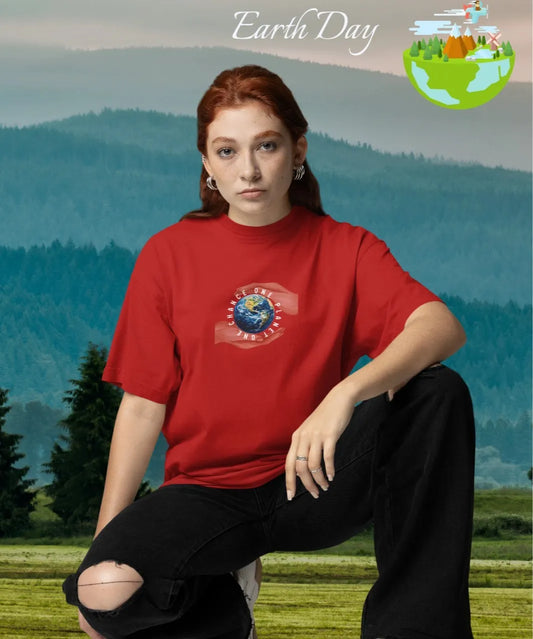 Unisex Terry Oversized Earth Day Tee