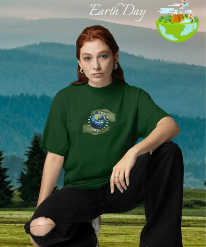 Unisex Terry Oversized Earth Day Tee