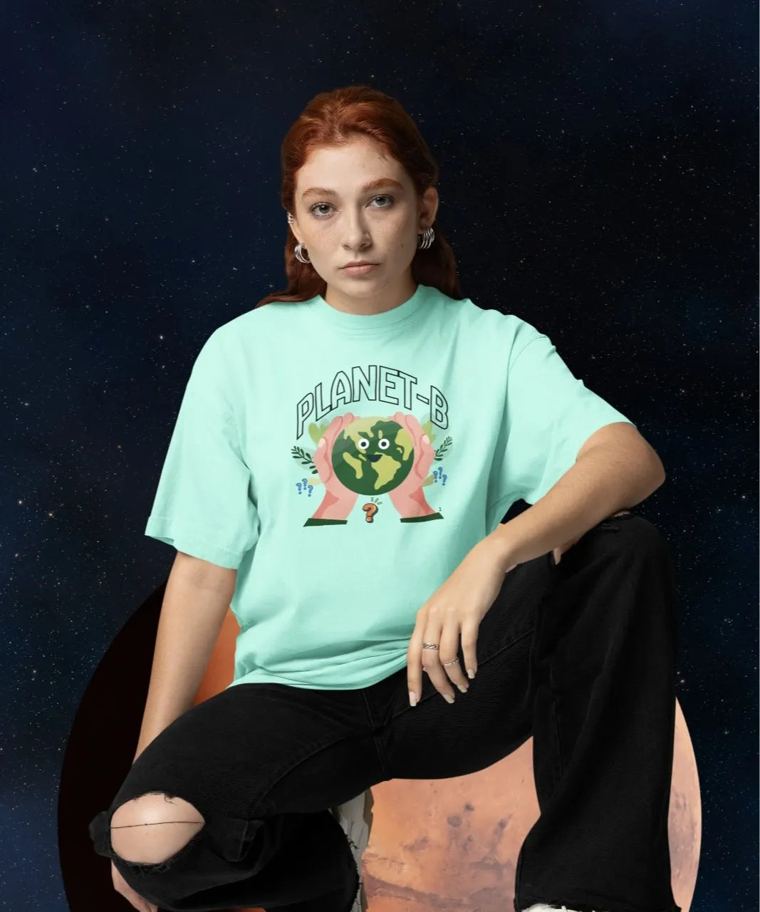 Unisex Oversized Earth Day T-Shirt