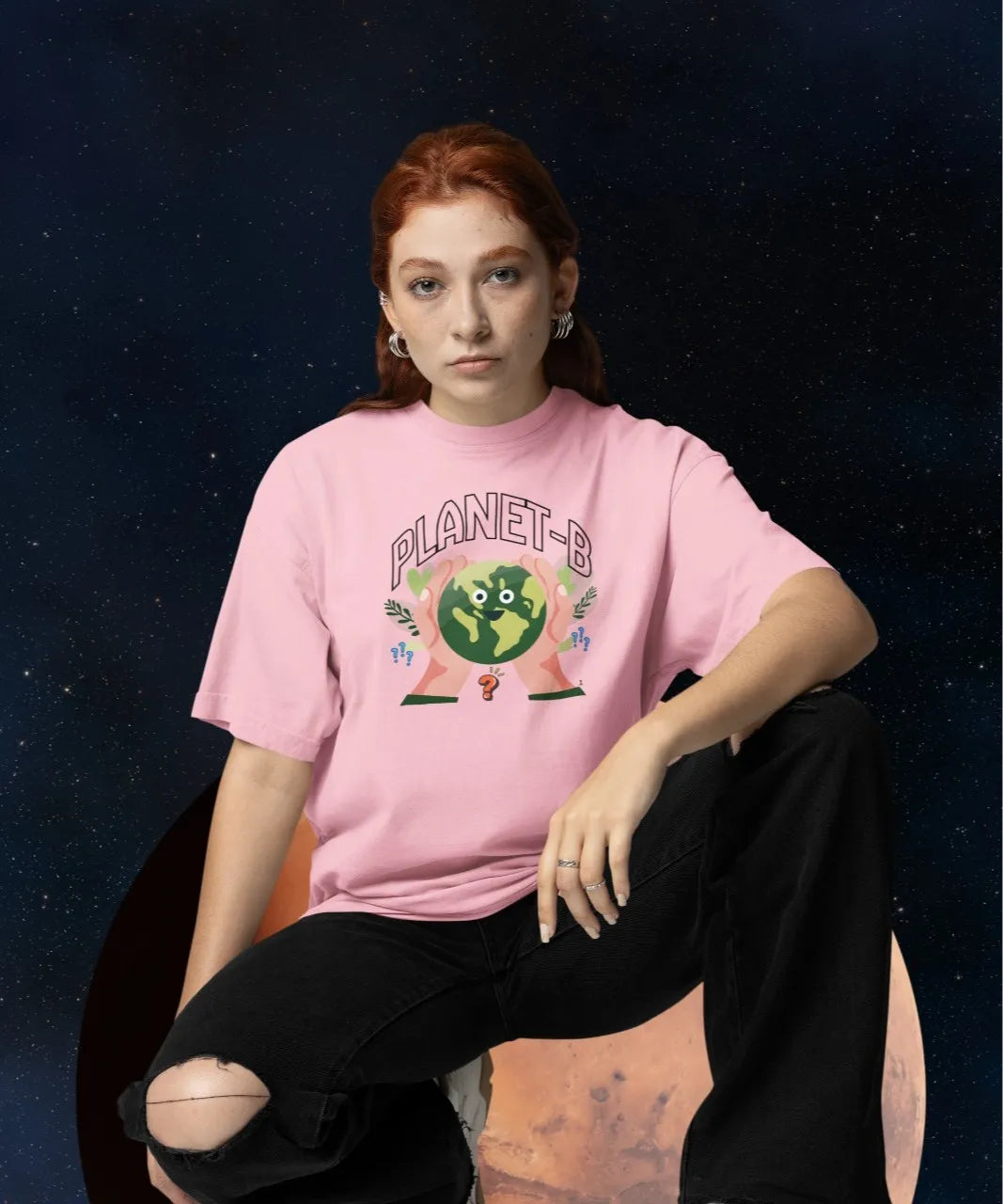 Unisex Oversized Earth Day T-Shirt