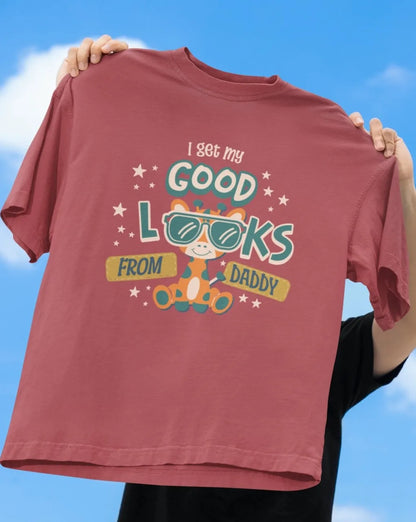 One Sided Printing | 100% cotton | Good Looks | 2 color | Round Neckline | Extra length-Sleeve drop Drape | Oversized Fit