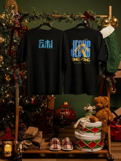 2-Sided Printing | JESUS | 180GSM | Round Neckline | Oversized Fit | 100 % Cotton