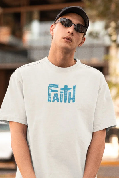 2-Sided Printing | JESUS | 180GSM | Round Neckline | Oversized Fit | 100 % Cotton