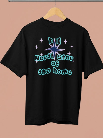 Front Print - Women T-Shirt | North Star | 4 color | Round Neckline | Oversized Fit | 100 % Cotton T-shirt