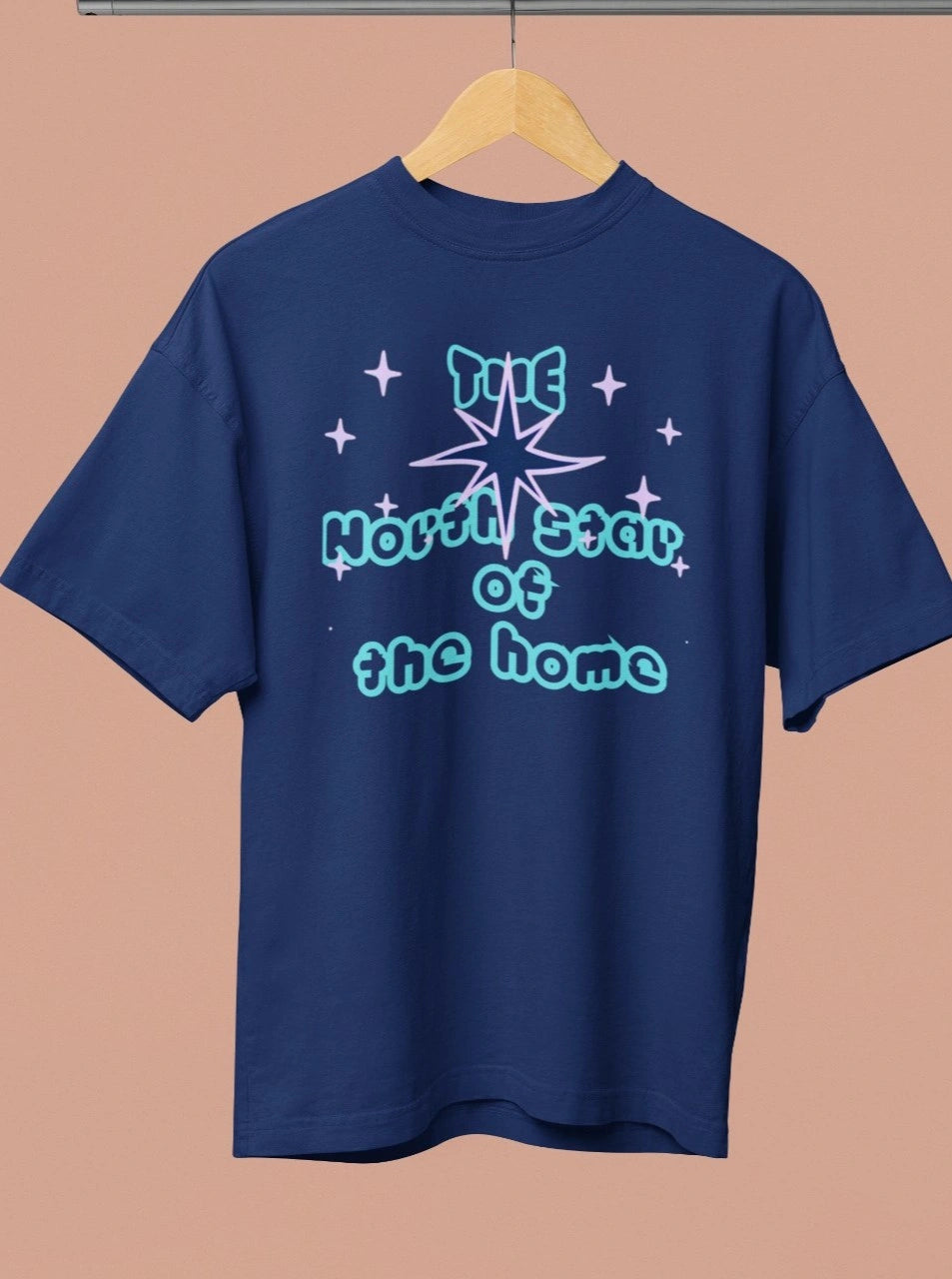 Front Print - Women T-Shirt | North Star | 4 color | Round Neckline | Oversized Fit | 100 % Cotton T-shirt