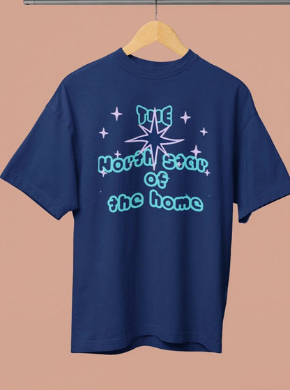 Front Print - Women T-Shirt | North Star | 4 color | Round Neckline | Oversized Fit | 100 % Cotton T-shirt