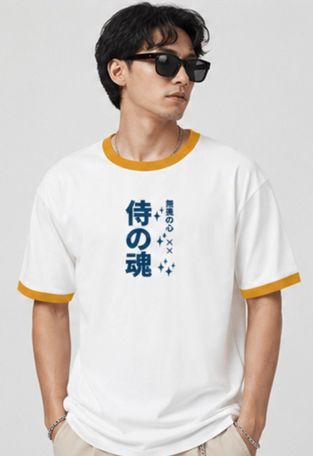 Two sided printing | Unisex Ringer T-Shirt | DRAGON | 2 ringer color | Round Neckline | Regular Fit | 180 GSM 100% cotton |