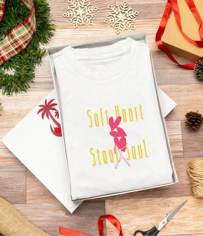 Front Print - Women Classic T-Shirt | Soft Heart | 3 sober color | Round Neckline | Regular Fit | 100 % Cotton T-shirt