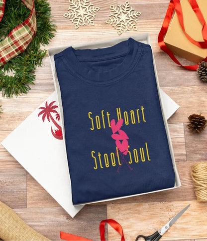 Front Print - Women Classic T-Shirt | Soft Heart | 3 sober color | Round Neckline | Regular Fit | 100 % Cotton T-shirt