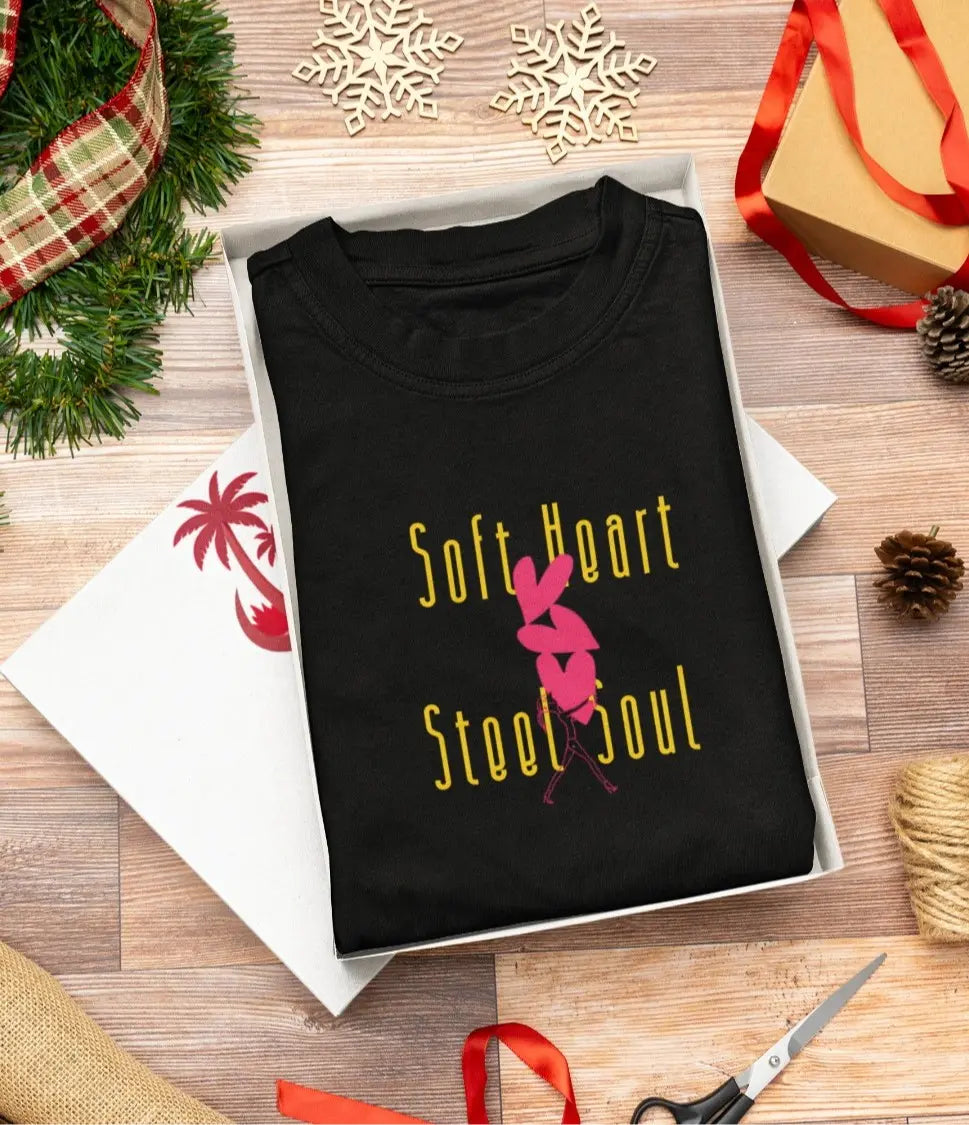 Front Print - Women Classic T-Shirt | Soft Heart | 3 sober color | Round Neckline | Regular Fit | 100 % Cotton T-shirt