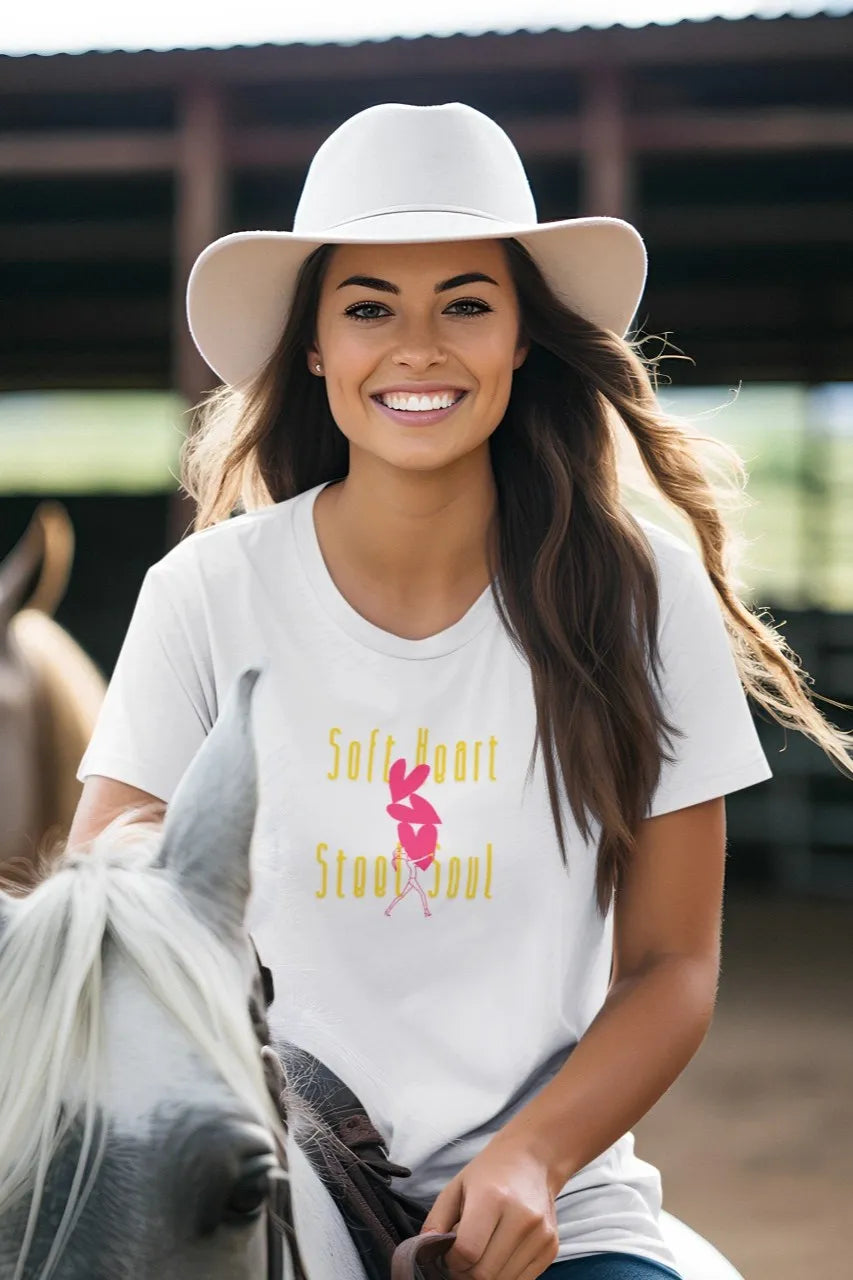 Front Print - Women Classic T-Shirt | Soft Heart | 3 sober color | Round Neckline | Regular Fit | 100 % Cotton T-shirt