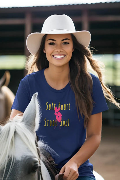 Front Print - Women Classic T-Shirt | Soft Heart | 3 sober color | Round Neckline | Regular Fit | 100 % Cotton T-shirt