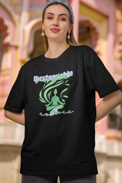 Front Print - Women T-Shirt | North Star | 3 smart color | Round Neckline | Oversized Fit | 100 % Cotton T-shirts