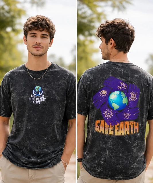 Acid Washed EARTH DAY Tee