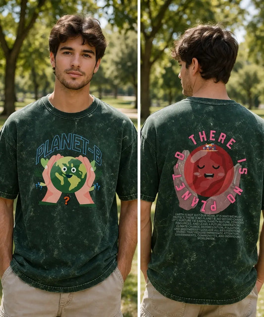 Acid Washed Planet B Tee