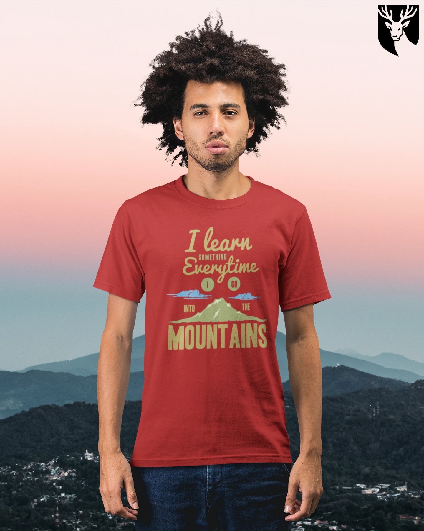 Unisex Mountains Crew T-Shirt