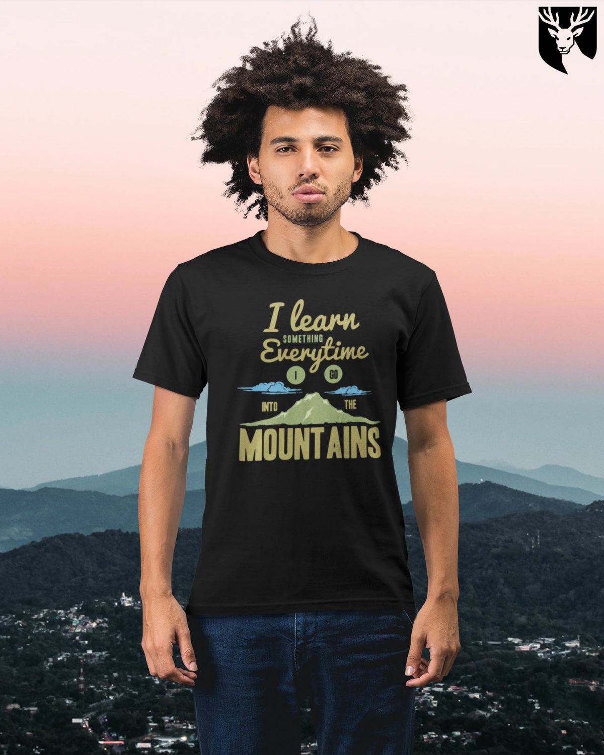 Unisex Mountains Crew T-Shirt