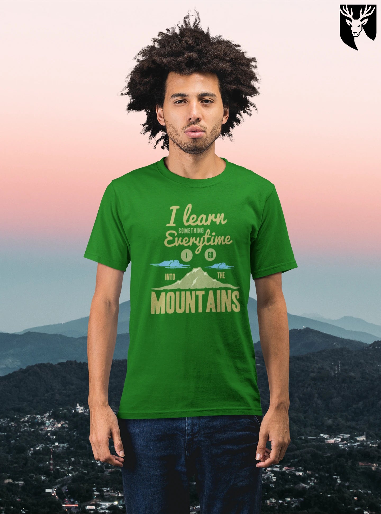 Unisex Mountains Crew T-Shirt