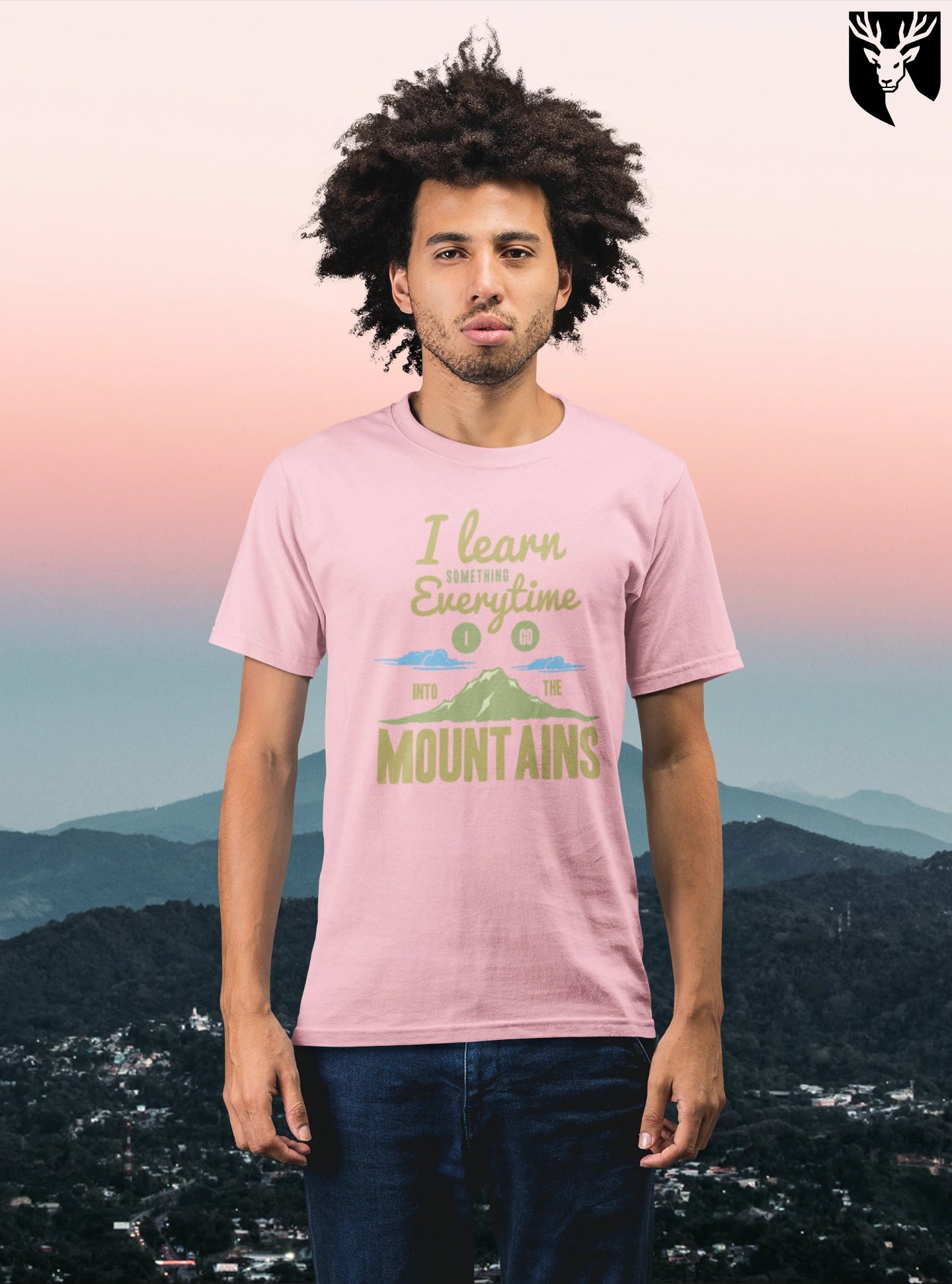 Unisex Mountains Crew T-Shirt
