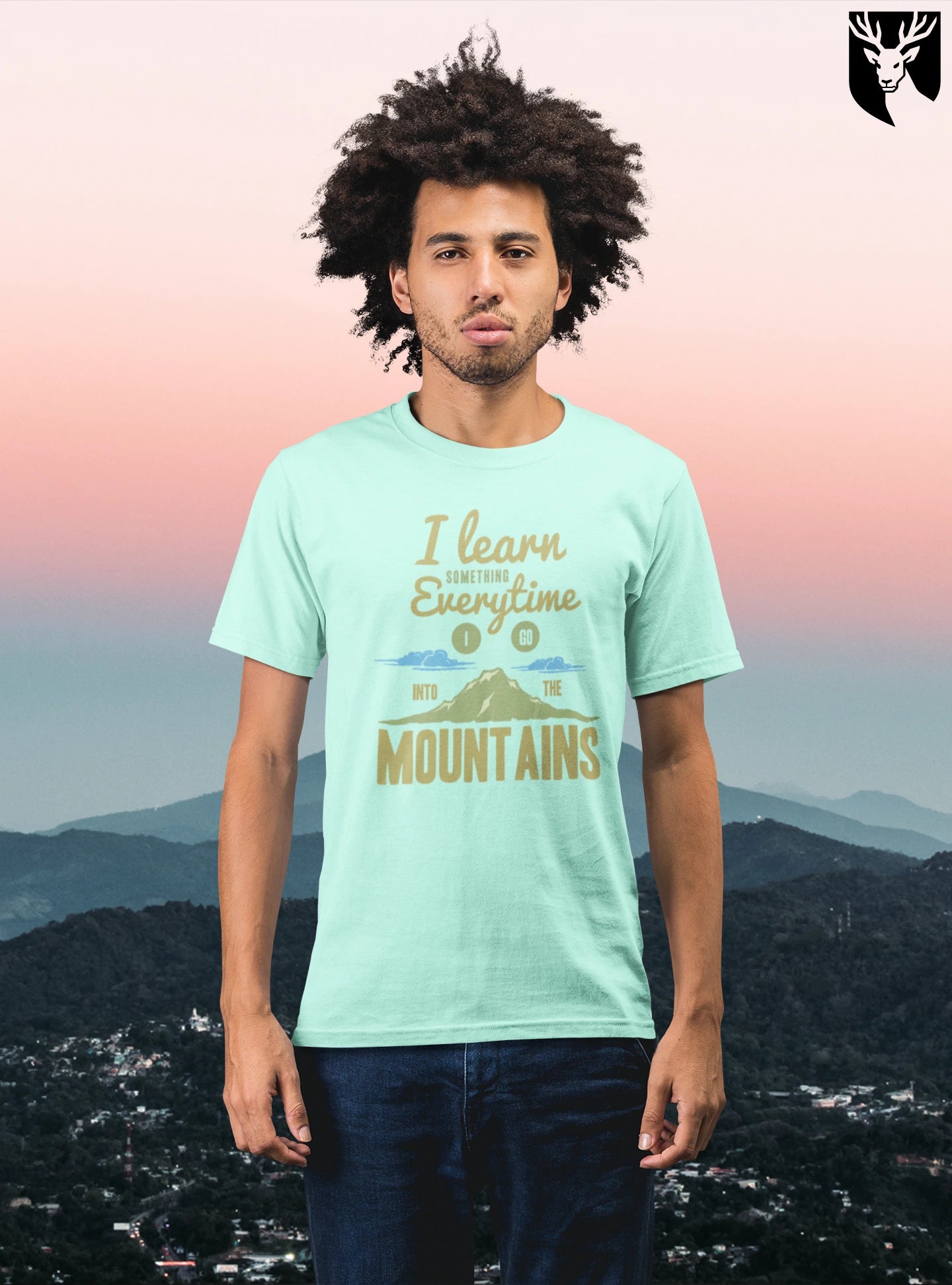 Unisex Mountains Crew T-Shirt